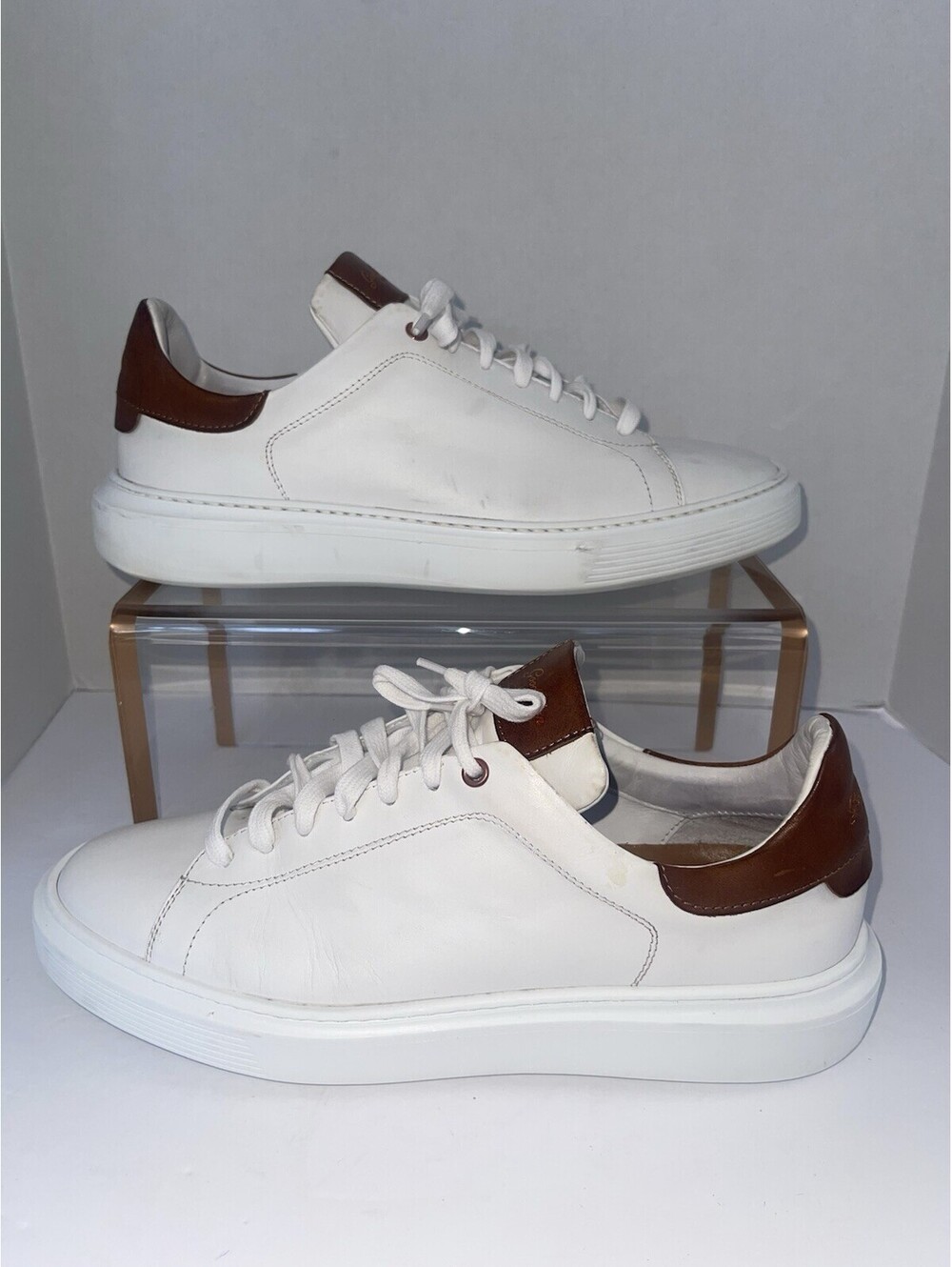 Good Man Brand “Legend London” Sneakers (White & Dark Vachetta)